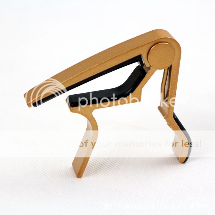 Gold Guitar Capo Aluminum Spring Trigger Electric Acoustic Clamp Quick